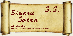 Simeon Šotra vizit kartica